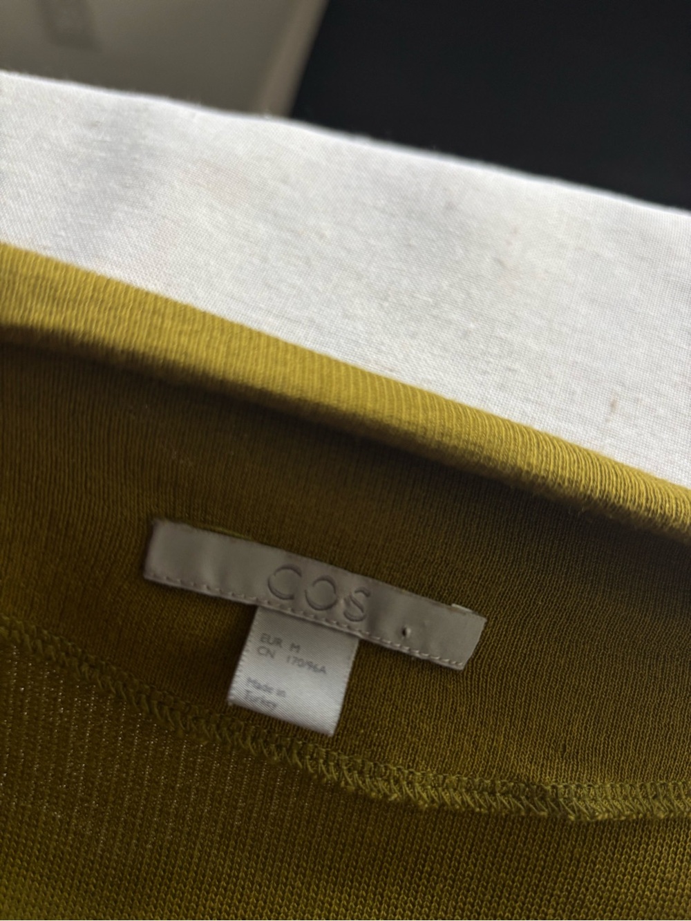 COS Olive Knitted Mock Neck Mini Dress Size M | Minimalist - Picture 2 of 7